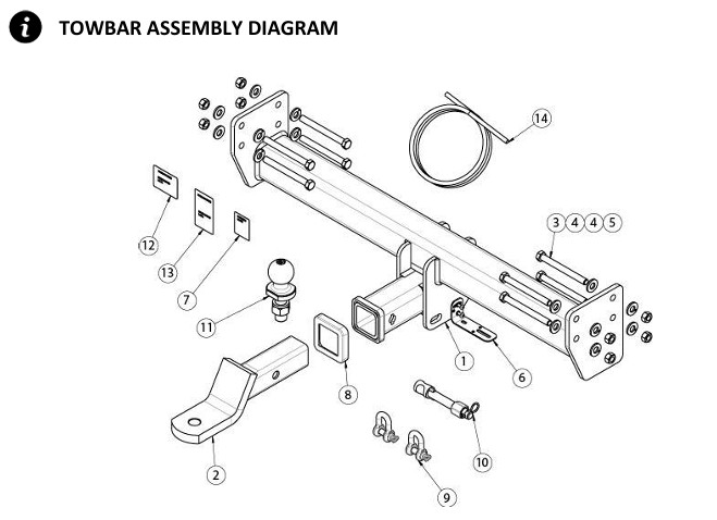(105645) 03375RW Volkswagon Crafter Class 4 Towbar