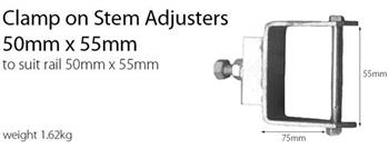 (184684) 184684 Galvanized 50 x 50  Clamp on Stem