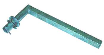 (184700) 184700 Single Wobble Roller Bracket Galvanized