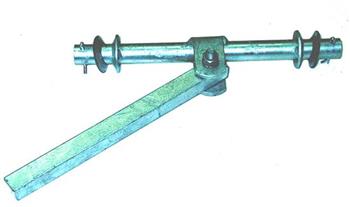 (184702) 184702 Double Wobble Roller Bracket Galvanized