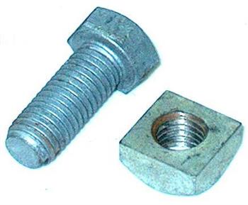(184715) 184715 Galvanized Bolt + Square Nut suit roller brackets  TSP34