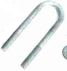 (702505) Round Galvanized U-Bolt  40mm I.D x 100mm
