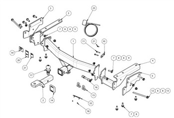 (105665) 03395RW Toyota Kluger  Class 4 Towbar
