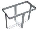 (198706) Front Loading Metal Strap Jerry Can Holder - Zinc