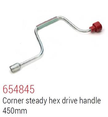 (198176) 198176 Corner Steady Hex Handle 450mm suit Drop Down Corner Steadies