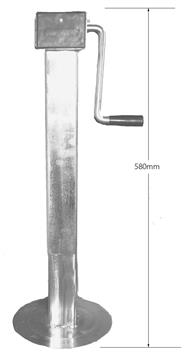 (196729) Manutec ASSW-HD 4000kg Square 80mm Landing Leg